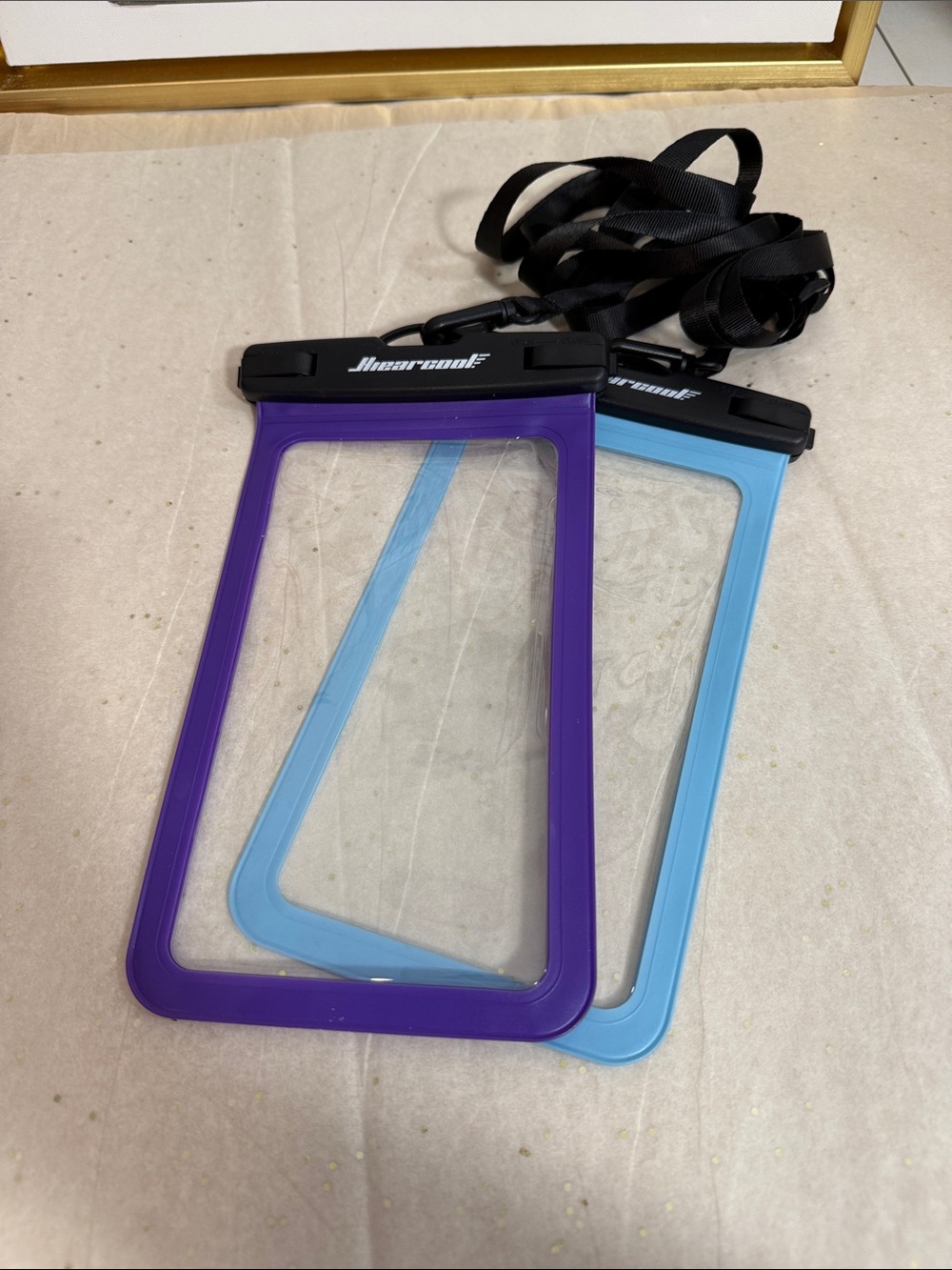 Waterproof Phone Pouch Set of 2 – Purple & Light Blue by